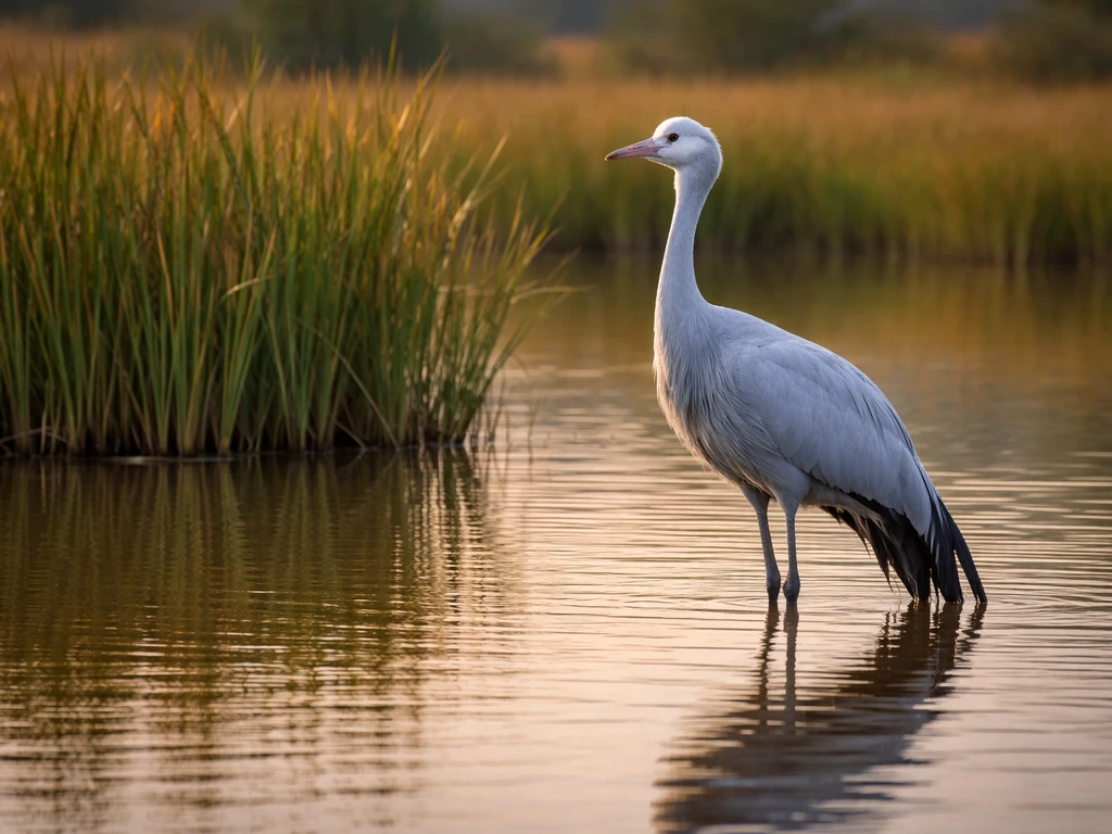 Blue crane is the national bird of which country?